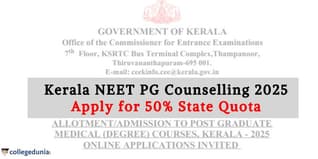 Kerala NEET PG 2025 Counselling Ongoing for 50% State Quota; Direct Link Here!